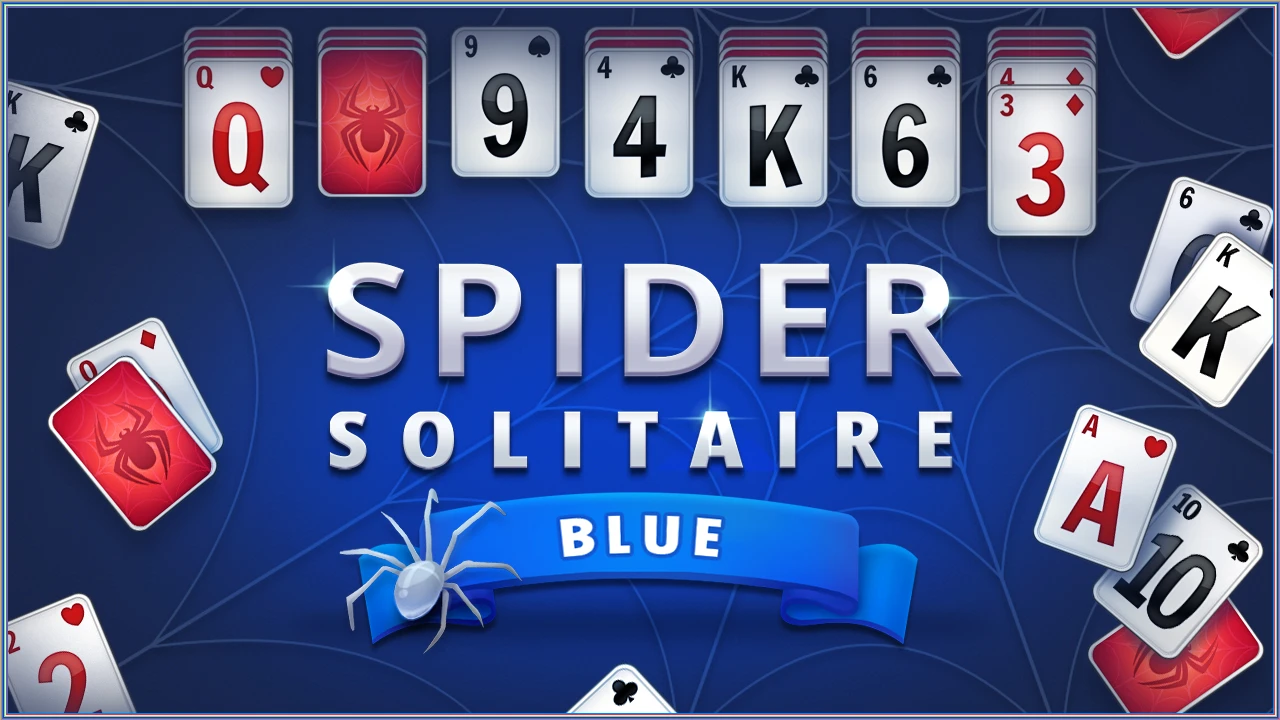 spider solitaire blue